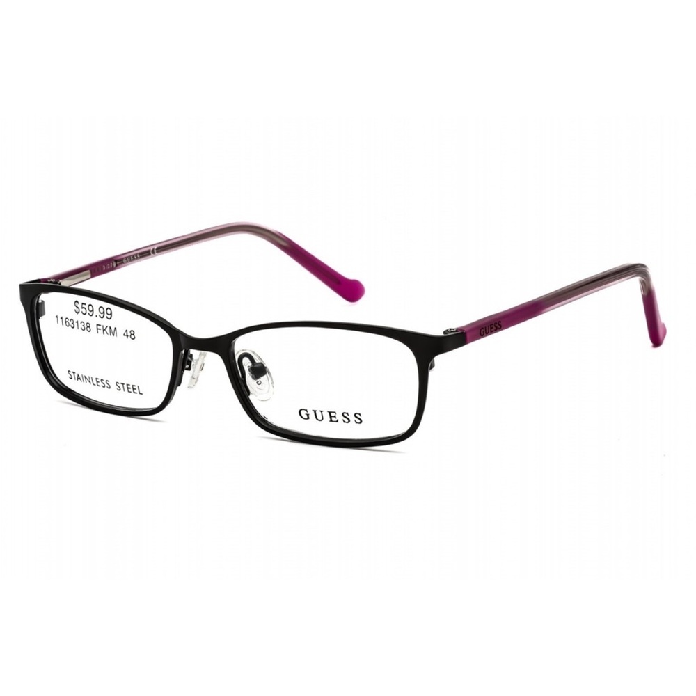 Guess Stainless Steel Glasses - GU9155-3 - Black & Pink | Comes w/ Case
